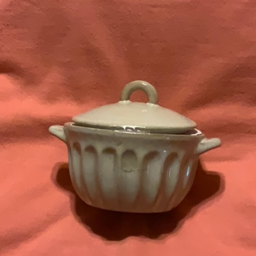 Hearth & Hand Magnolia Fluted Stoneware Ramekin with Lid No Outer Packag…